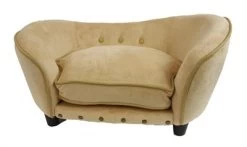Enchanted Hondenmand Sofa Ultra Pluche Snuggle Caramel Bruin 68x40,5x37,5 Cm