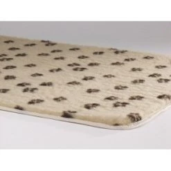 Beeztees Vetbed Beige Met Pootjesprint Voor Honden Large